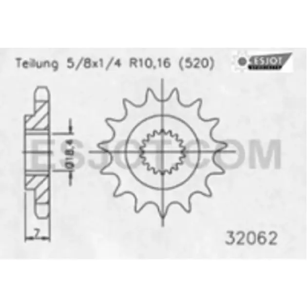 pinion esjot fits onRM125 07-10 / RMZ 250 07-12 13 of - Rychlé doručení