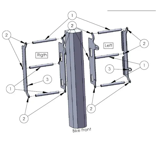 Akce - Radiator guard fits onCRF250 14