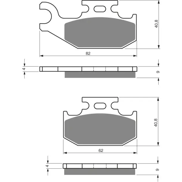 DP Brake Plates as GF 205 - Profesionální kvalita