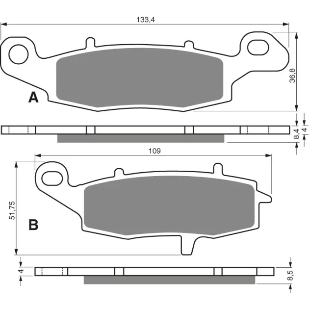 DP Brake Plates as GF 104 | Skvělé hodnocení