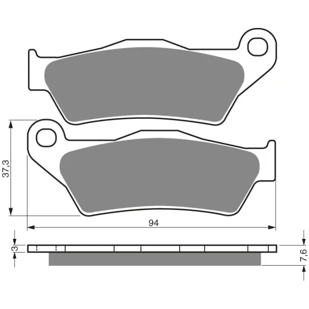 DP Brake Plates as GF 031 - Nabídka