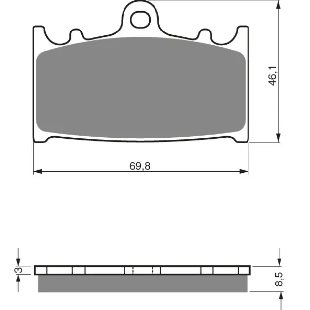 Brake Plates Mino as GF 032 | Špičková kvalita