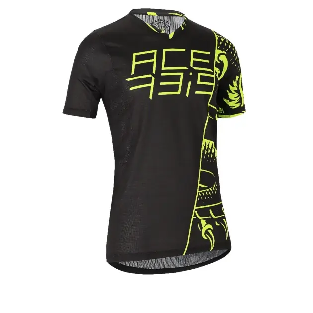 Expresní doručení - dres COMBAT MTB (cyklo) krátký rukáv černá/žlutá vel. L