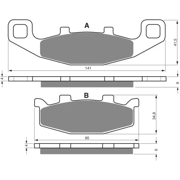 BRAKE PADS GOLDFREN 013 S3 - Novinka v nabídce