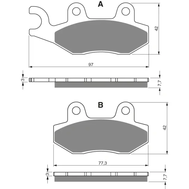 Zvýhodněná cena - BRAKE PADS GOLDFREN 002 K1