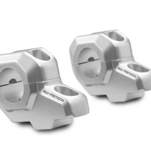 Zvýšení řidítek o 30 mm, posunutí o 21 mm, pro řídítka Ø 22 mm, stříbrné, SW-Motech HZmoto - vše pro motorkáře a jejich stroje - Koupit online