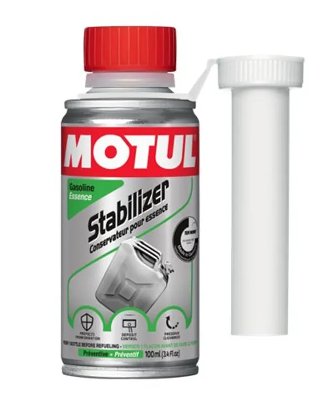 Motul Stabilizer 100 ml. Stabilizátor benzínu HZmoto - vše pro motorkáře a jejich stroje | Nově k dispozici