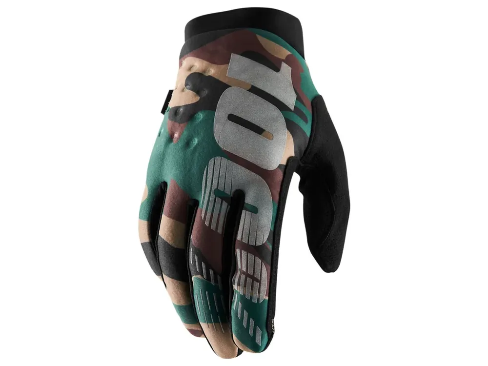 Do vyprodání zásob | rukavice BRISKER, 100% (camo/černá)