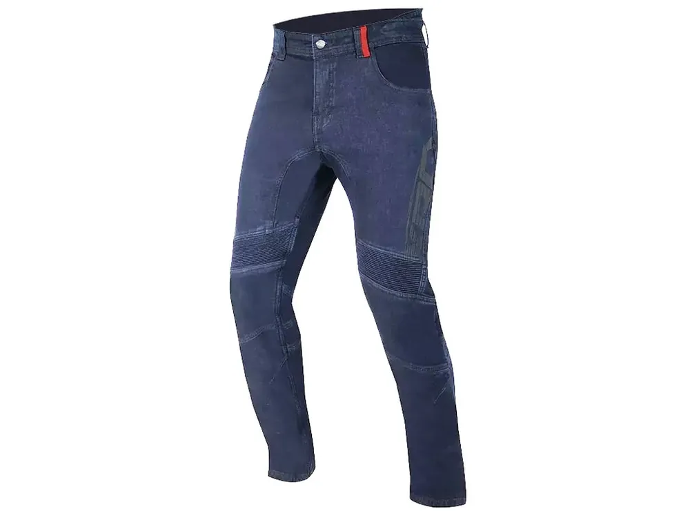 XRC CROPPED jeans men blue moto džíny - Ušetřete