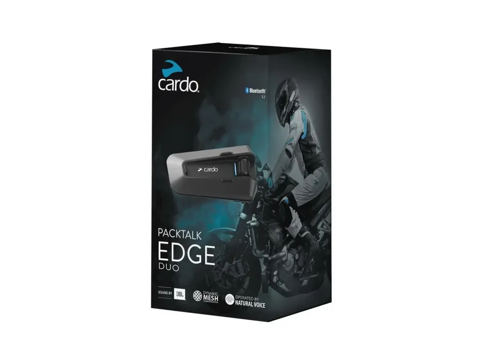 Cardo PACKTALK EDGE DUO interkom na motocykl pro 2 osoby - Jen dnes