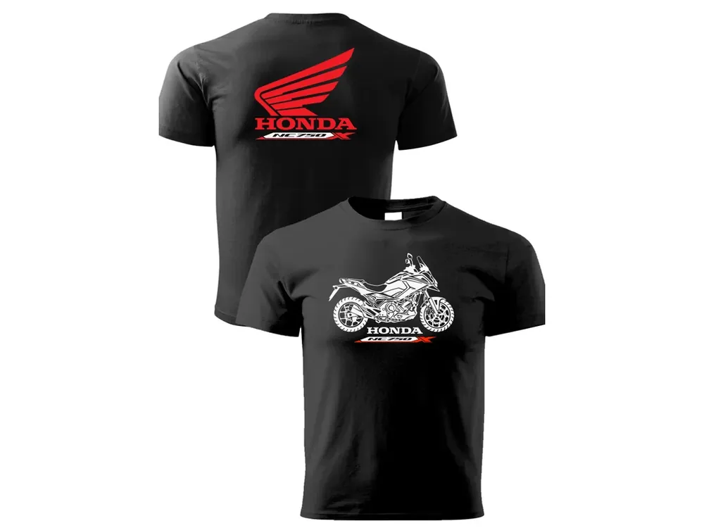 Pánské triko s motivem HONDA NC750X černé | Nabídka dne