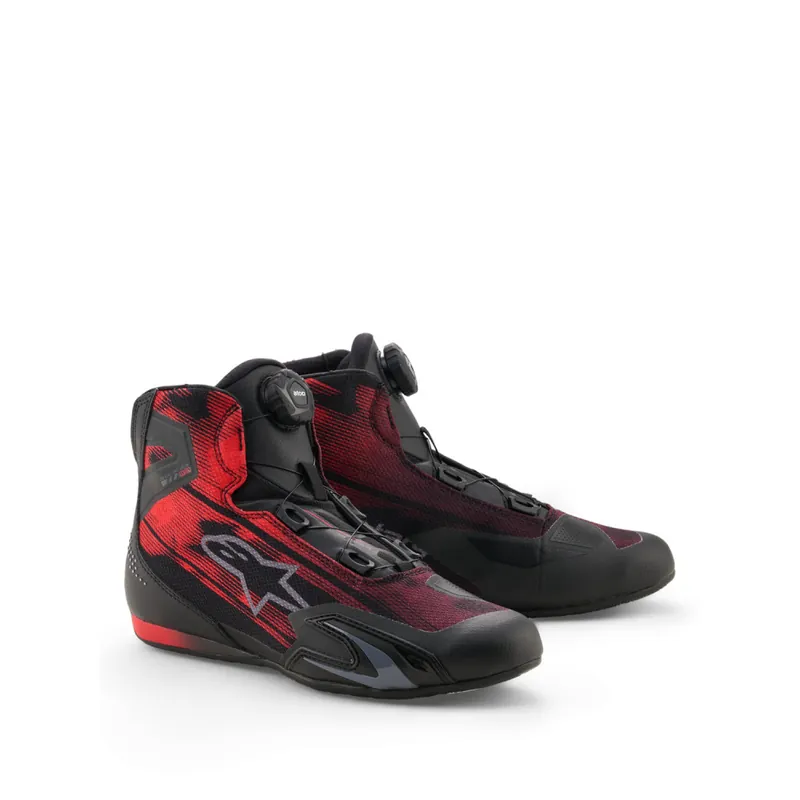 Boty ALPINESTARS CELER VENTED (černá/červená) 2026 - Doporučujeme