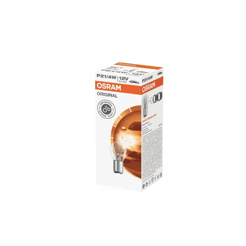 Téměř vyprodáno - Žárovka OSRAM 12V P21/4W BAZ15D (1 kus)