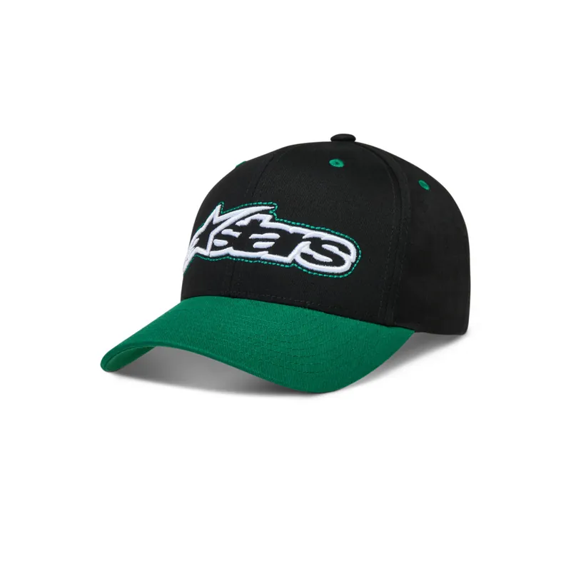 Kšiltovka RETRO SNAPBACK, ALPINESTARS (černá/zelená) - Výhodný nákup