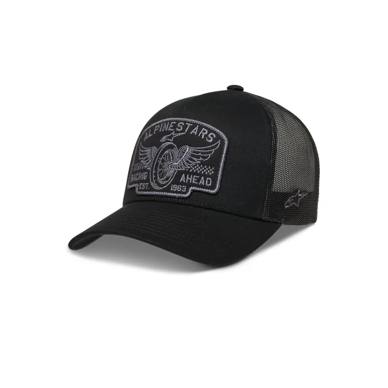 Kšiltovka HERITAGE PATCH TRUCKER, ALPINESTARS (černá/šedá) - Prémiová kvalita