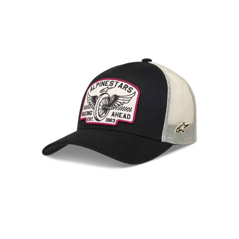 Kšiltovka HERITAGE PATCH TRUCKER, ALPINESTARS (černá/krémová) - Objednat online