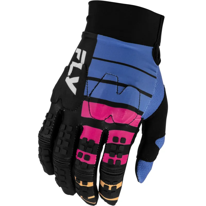 Akční nabídka - Motokrosové rukavice FLY RACING EVO DST BOLT - USA (černá/modrá)