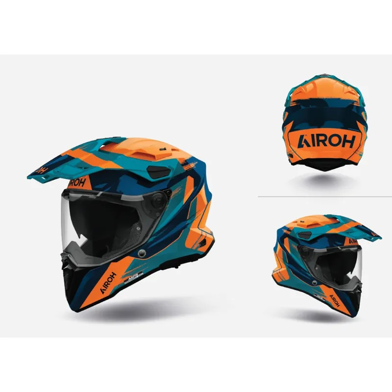 Doprodej zásob - Enduro přilba AIROH COMMANDER 2 Razor (lesklá) 2027