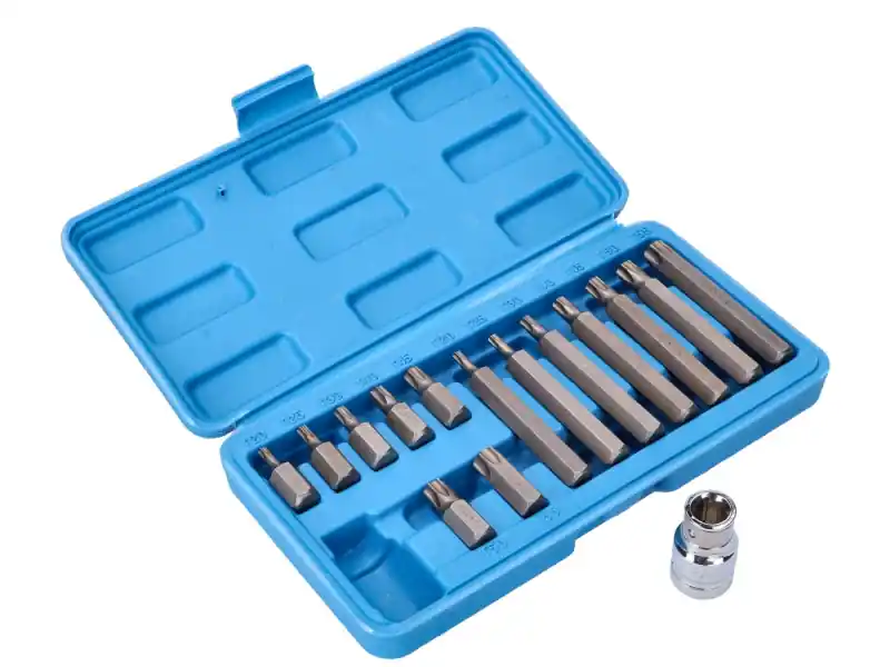 Šroubovací bity Torx a nástrčný klíč 1/2 palce 15 kusů - Výprodej