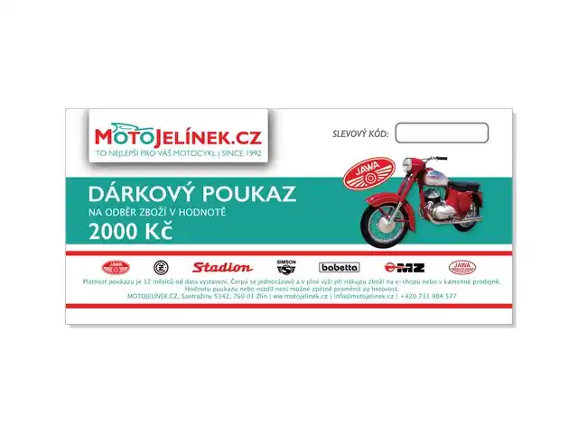 Dárkový poukaz v hodnotě 2000 Kč - Oblíbený u zákazníků
