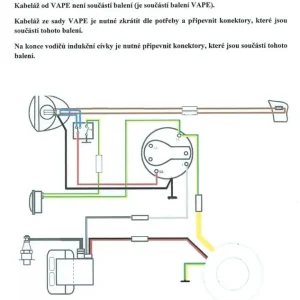 Elektroinstalace (VAPE 20W) - JAWA 50 05,20-21 - Téměř vyprodáno