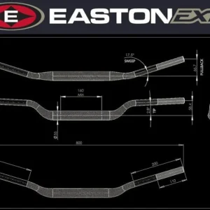 Řídítka EASTON EXP EXP M 58 67 - Téměř vyprodáno