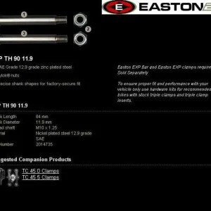 Montážní sada řidítek EASTON EXP EXP TH 90 11.9 - Tovární cena