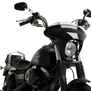 Ušetřete - Plexi štít PUIG BATWING SML SPORT 21049H kouřová pro HARLEY DAVIDSON FXDBI 1450 Dyna Street Bob 2006-2007, HARLEY DAVIDSON FXDB 1584 Dyna Street Bob 2007-2017