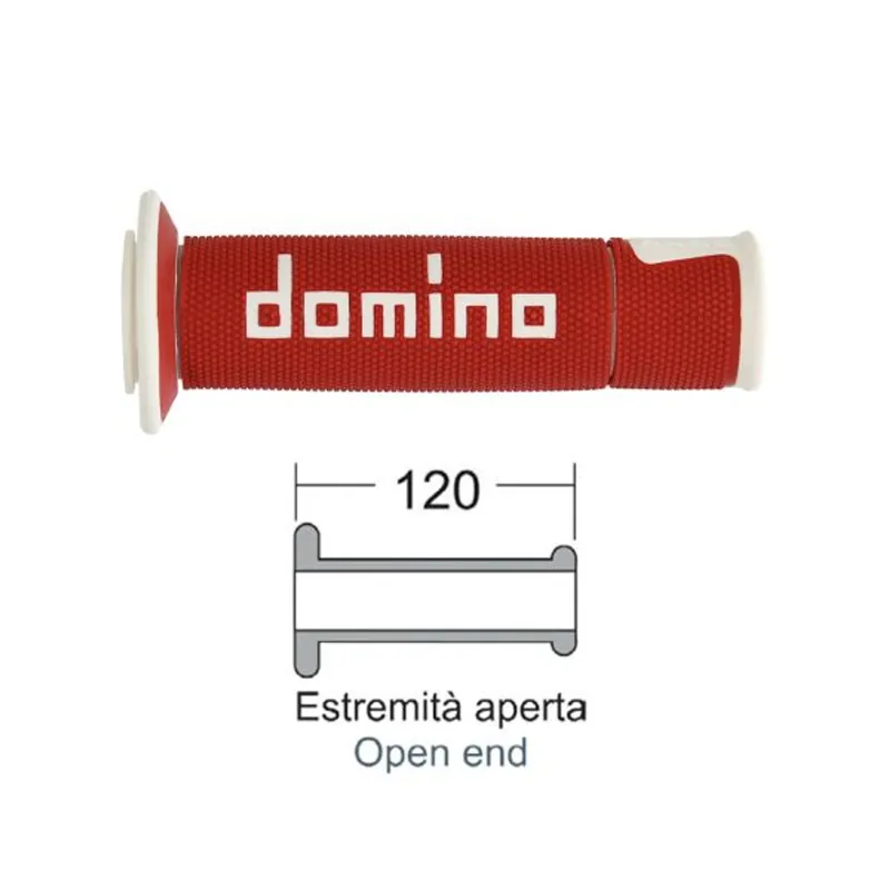 Pospěšte si | Rukojeti DOMINO Road-Racing 184161240 červenobílé