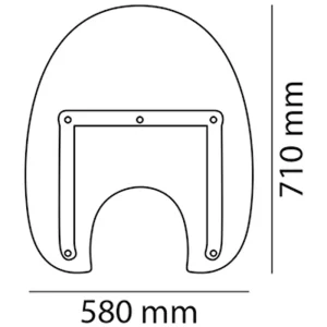 Plexi štít CUSTOMACCES AMERICA III CA0034W průhledný pro SUZUKI Intruder C 1800 R 2008-2012 | Objednejte nyní