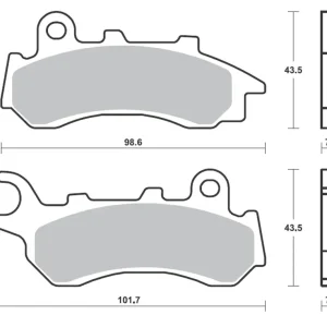 Bezpečná platba - Brzdové destičky BREMBO 07118 Brzdové destičky pro skútry CC pro HONDA PCX 125 (WW 125) 2018-2026, HONDA PCX 150 (WW 150) 2018-2020