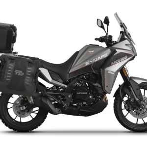 Doprodej zásob | Kompletní sada bočních adventure brašen SHAD TERRA TR40 a černého hliníkového 55L topcase, včetně montážní sady SHAD Moto Morini X-Cape 649