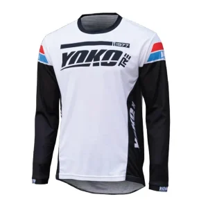 Kvalitní produkt - Motokrosový dres YOKO TRE bílá/černá M