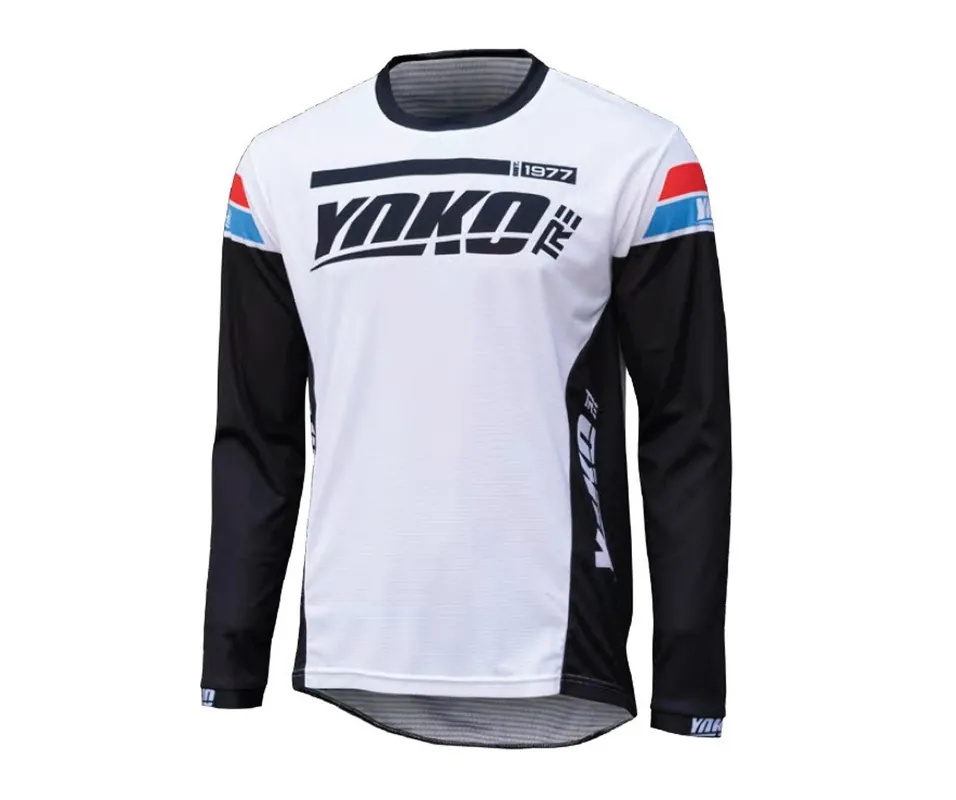 Kvalitní produkt - Motokrosový dres YOKO TRE bílá/černá M