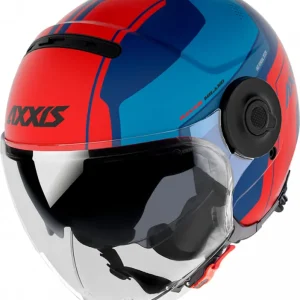 Otevřená helma AXXIS RAVEN SV ABS milánská matná modrá červená XS | Pouze dnes