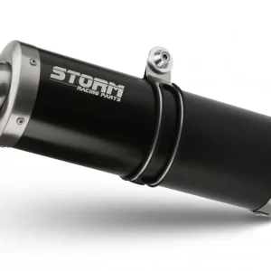 Kvalitní produkt - Koncovka výfuku STORM OVAL E.012.LX2B černá pro BENELLI TRK 702 2023-2026, BENELLI TRK 702 X 2023-2024