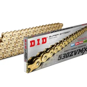 Akční sleva - Řetězová sada D.I.D Chain - zlatý řetěz 530 ZVM-X, X-kroužek, kolečko JT, rozeta JT pro HONDA CB 750 1971-1976