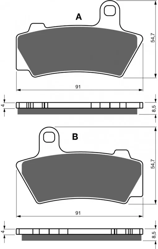 Snadné objednání | Brzdové destičky GOLDFREN 446 AD pro BMW R18 2021-2024, BMW R18 Classic 2021-2024