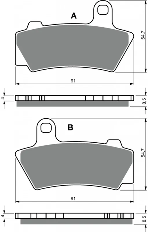 Nově v nabídce - Brzdové destičky GOLDFREN 443 S3 pro BMW R18 2021-2024, BMW R18 Classic 2021-2024