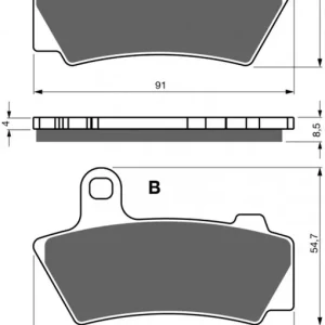 Brzdové destičky GOLDFREN 446 S33 STREET FRONT pro BMW R18 2021-2024, BMW R18 Classic 2021-2024 | Rychlá doprava