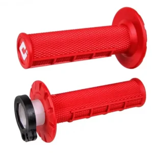 Nejprodávanější - Sada rukojetí Lock-on ODI MX V2 H36HWR červená Half-Waffle