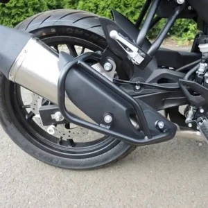 Špičková kvalita - Ochranné rámy motoru RDMOTO CF189KD černá (na výfuk) pro QJMOTOR SRK 125 S 2023-2025, QJMOTOR SRK 125 R 2023-2025